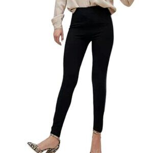 Stradivarius Legging with Faux Leather  Side Band